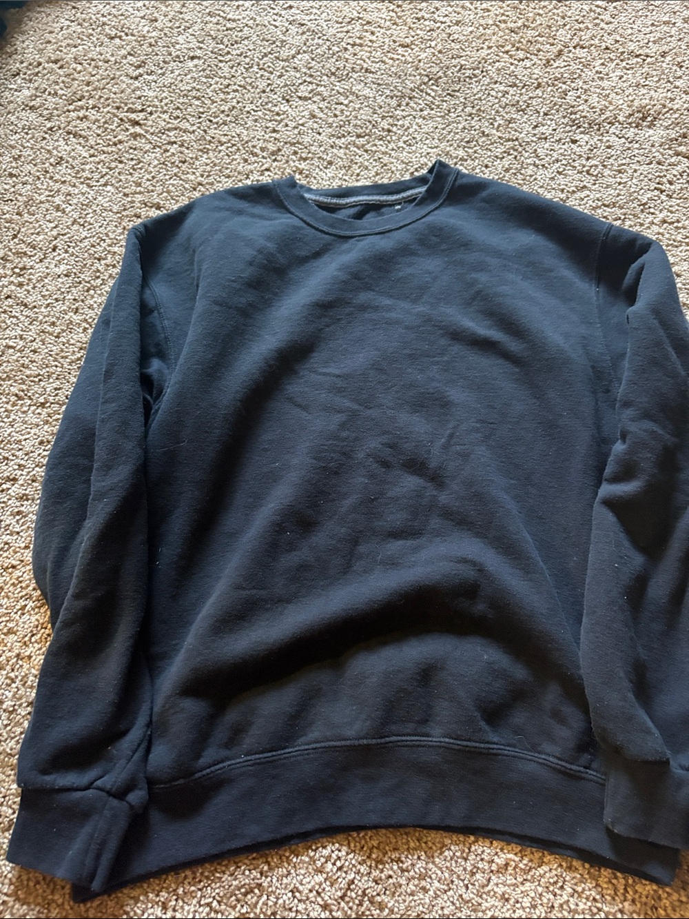 Fruit of the Loom Men's Crewneck Sweater - Black